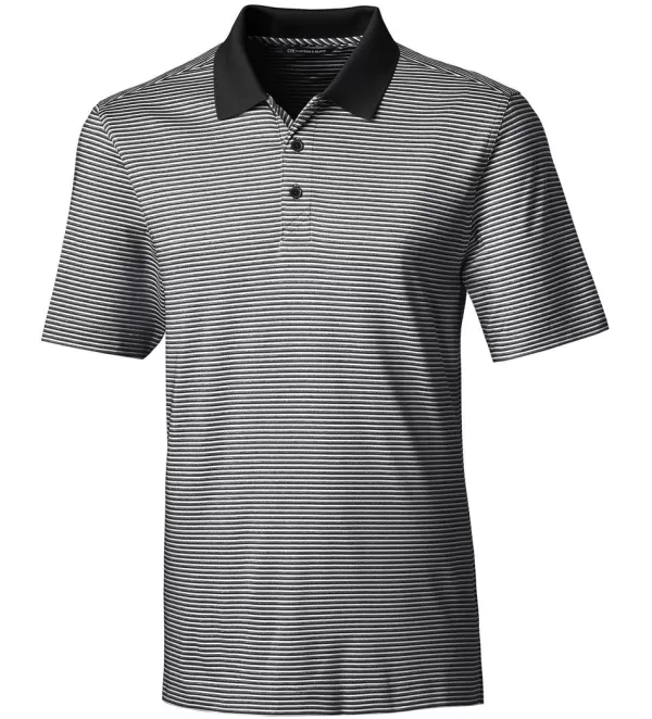 Cutter u0026 Buck Cutter & Buck Forge Tonal Stripe Short Sleeve Polo Shirt- Polos & Knits