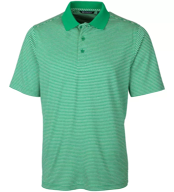 Cutter u0026 Buck Cutter & Buck Forge Tonal Stripe Short Sleeve Polo Shirt- Polos & Knits