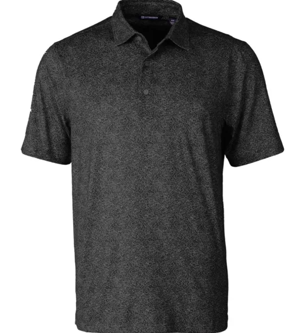 Cutter u0026 Buck Cutter & Buck Pike Constellation Print Short Sleeve Polo Shirt- Polos & Knits