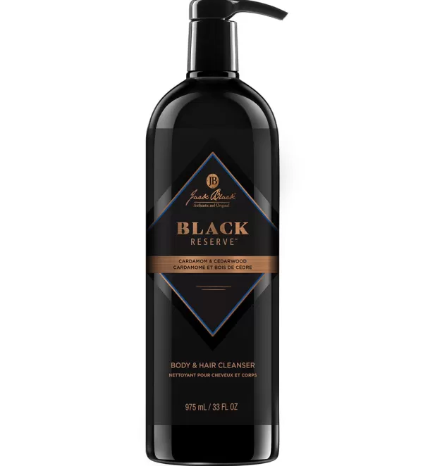 Jack Black Black Reserve Body & Hair Cleanser With Cardamom & Cedarwoo- Grooming & Skincare