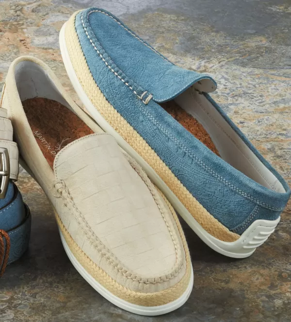 Martin Dingman Paisley Watercolor Venetian Loafers- Casual Shoes