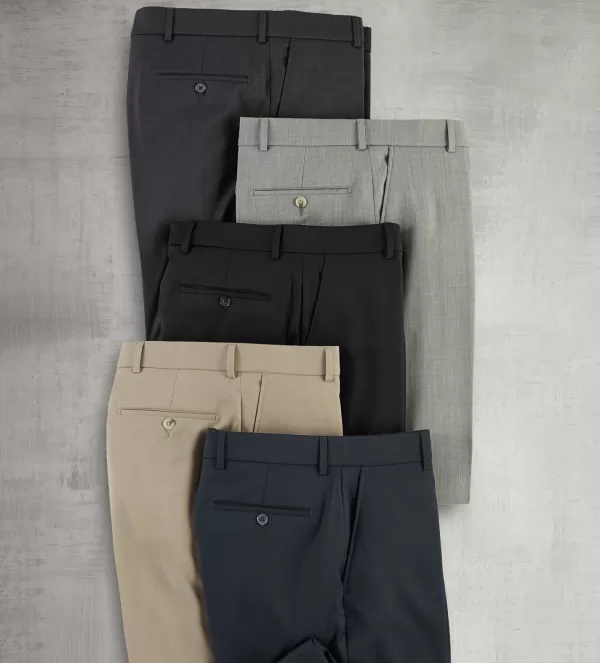 patrick_james_gabardine_flatfront_slacks_6.webp Patrick James Gabardine Flat-Front Slacks- Dress Pants