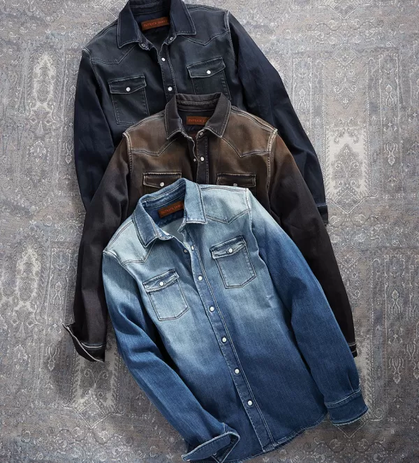 patrick_james_roper_denim_shirt_2.webp Patrick James Roper Denim Shirt- Long Sleeve Sport Shirts