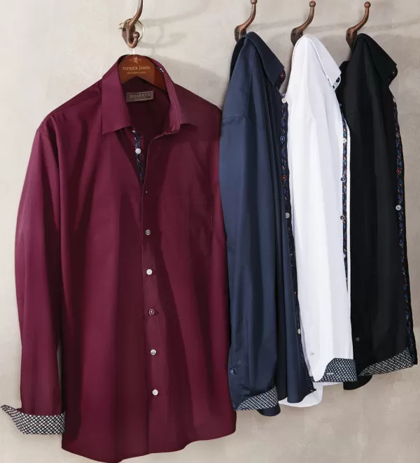 Reserve Solid Color Long Sleeve Sport Shirt- Long Sleeve Sport Shirts