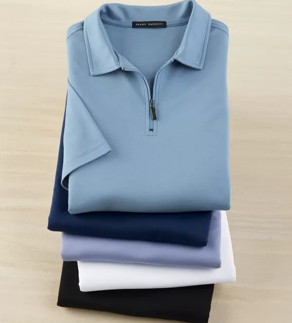 robert_barakett_georgia_zip_polo_2.webp Robert Barakett Georgia Zip Polo- Polos & Knits
