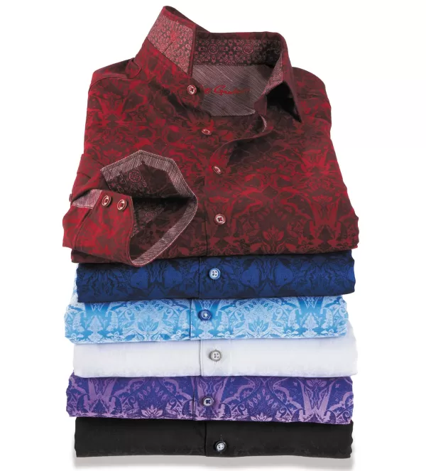 robert_graham_highland_long_sleeve_jacquard_shirt_2.webp Robert Graham Highland Long Sleeve Jacquard Shirt- Long Sleeve Sport Shirts