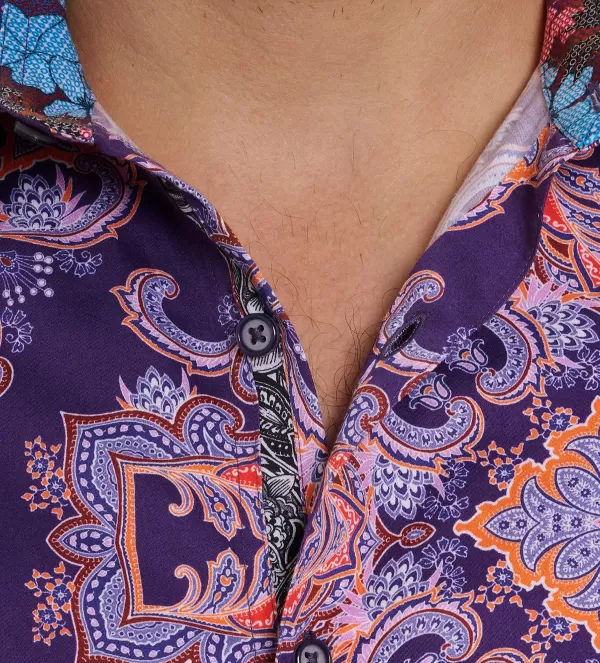 Robert Graham Long Sleeve Casino Royale Shirt- Long Sleeve Sport Shirts