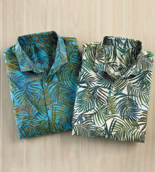 Tori Richard I'M Your Frond Short Sleeve Shirt- Short Sleeve Sport Shirts