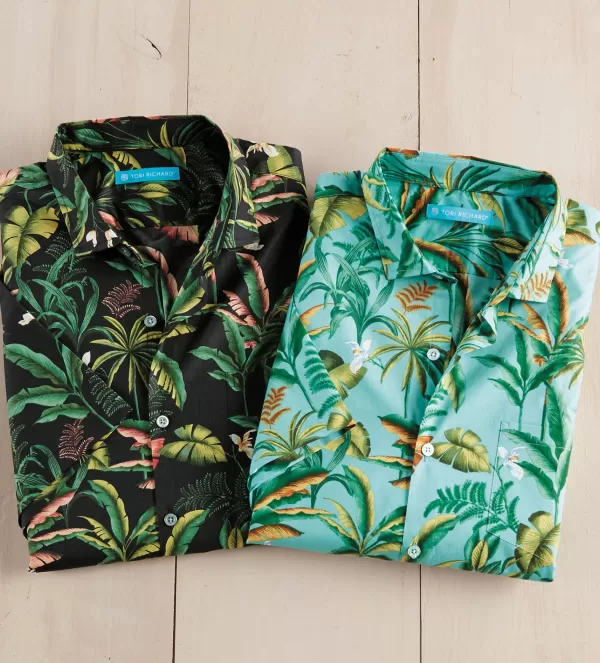 Tori Richard Short Sleeve Mighty Jungle Cotton Lawn Shirt- Short Sleeve Sport Shirts