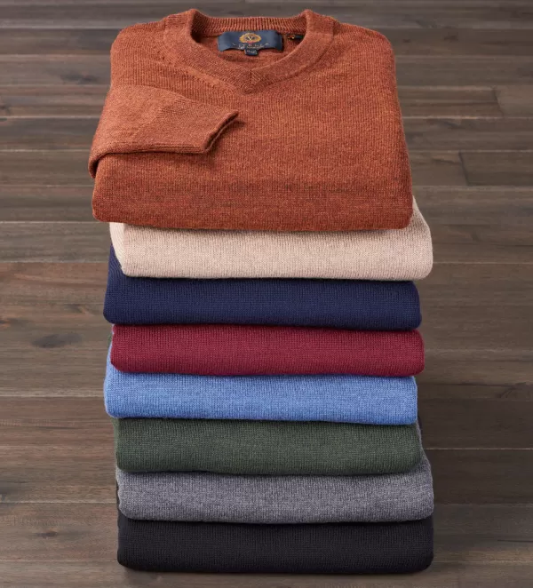 viyella_vneck_pullover_sweater_4.webp Viyella V-Neck Pullover Sweater- Pullovers & Layers