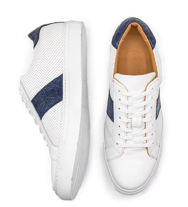 zelli_olympias_crocodile_trim_calfskin_sneaker_2.webp Zelli Olympias Crocodile Trim Calfskin Sneaker- Casual Shoes