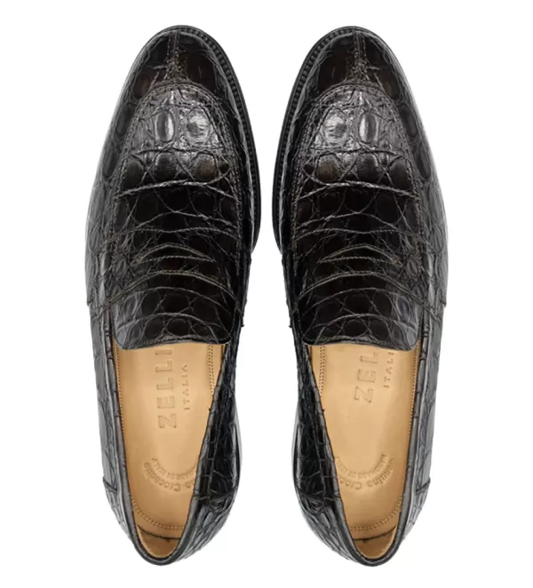 zelli_roma_genuine_crocodile_slipon_loafer_10.webp Zelli Roma Genuine Crocodile Slip-On Loafer- Dress Shoes