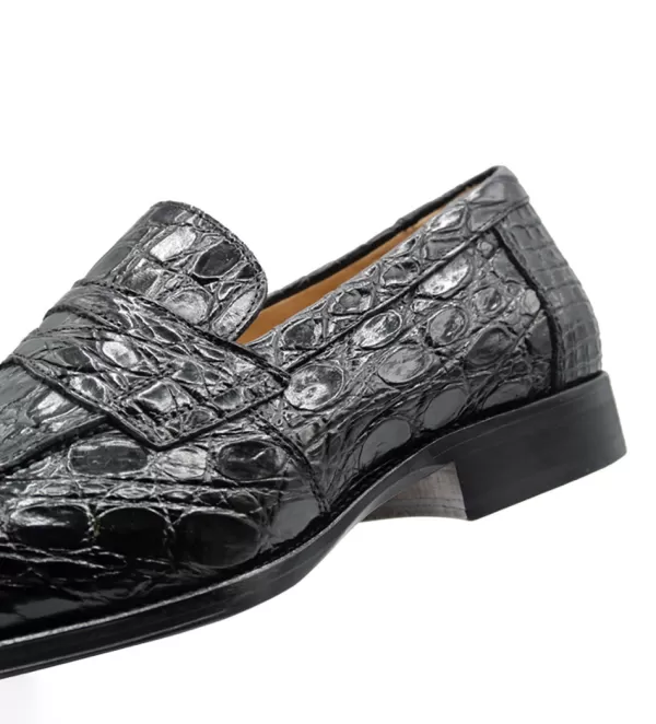 zelli_roma_genuine_crocodile_slipon_loafer_12.webp Zelli Roma Genuine Crocodile Slip-On Loafer- Dress Shoes