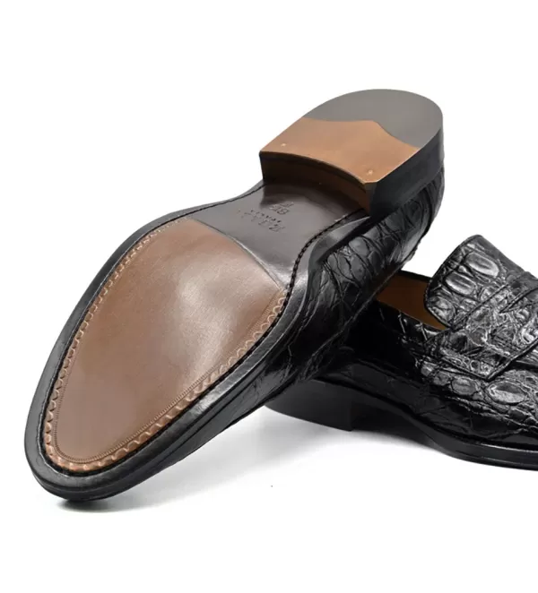 zelli_roma_genuine_crocodile_slipon_loafer_13.webp Zelli Roma Genuine Crocodile Slip-On Loafer- Dress Shoes