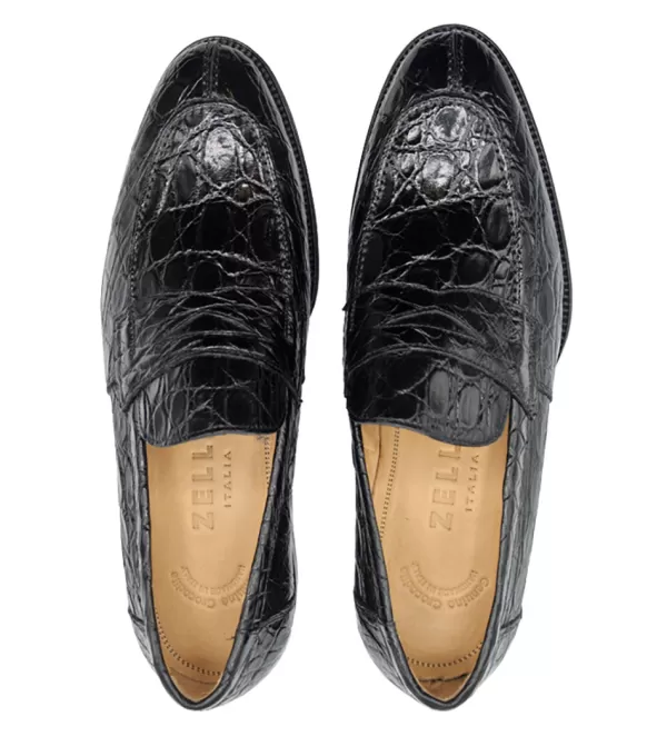 zelli_roma_genuine_crocodile_slipon_loafer_14.webp Zelli Roma Genuine Crocodile Slip-On Loafer- Dress Shoes