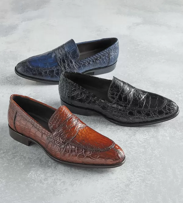 zelli_roma_genuine_crocodile_slipon_loafer_16.webp Zelli Roma Genuine Crocodile Slip-On Loafer- Dress Shoes