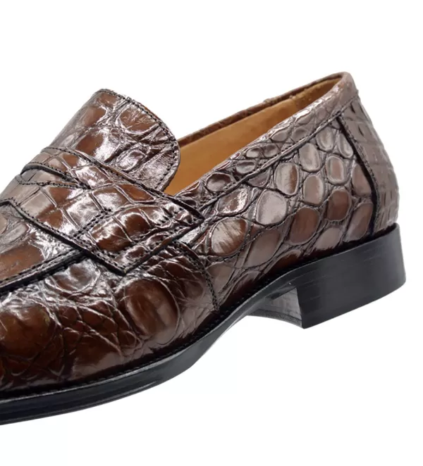 zelli_roma_genuine_crocodile_slipon_loafer_3.webp Zelli Roma Genuine Crocodile Slip-On Loafer- Dress Shoes