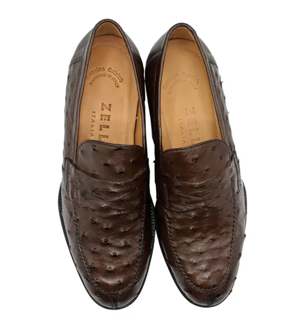 zelli_roma_genuine_ostrich_quill_slipon_loafer_11.webp Zelli Roma Genuine Ostrich Quill Slip-On Loafer- Dress Shoes