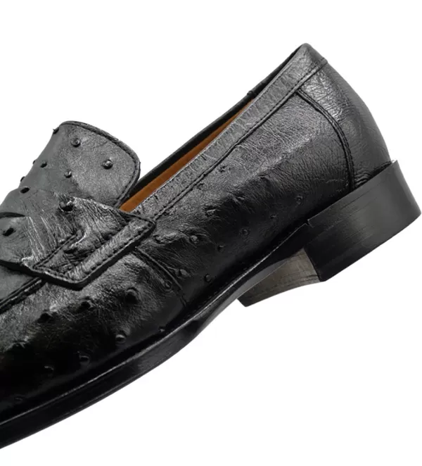 zelli_roma_genuine_ostrich_quill_slipon_loafer_2.webp Zelli Roma Genuine Ostrich Quill Slip-On Loafer- Dress Shoes