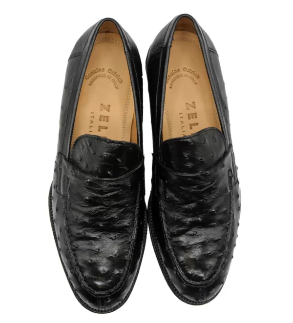 zelli_roma_genuine_ostrich_quill_slipon_loafer_5.webp Zelli Roma Genuine Ostrich Quill Slip-On Loafer- Dress Shoes